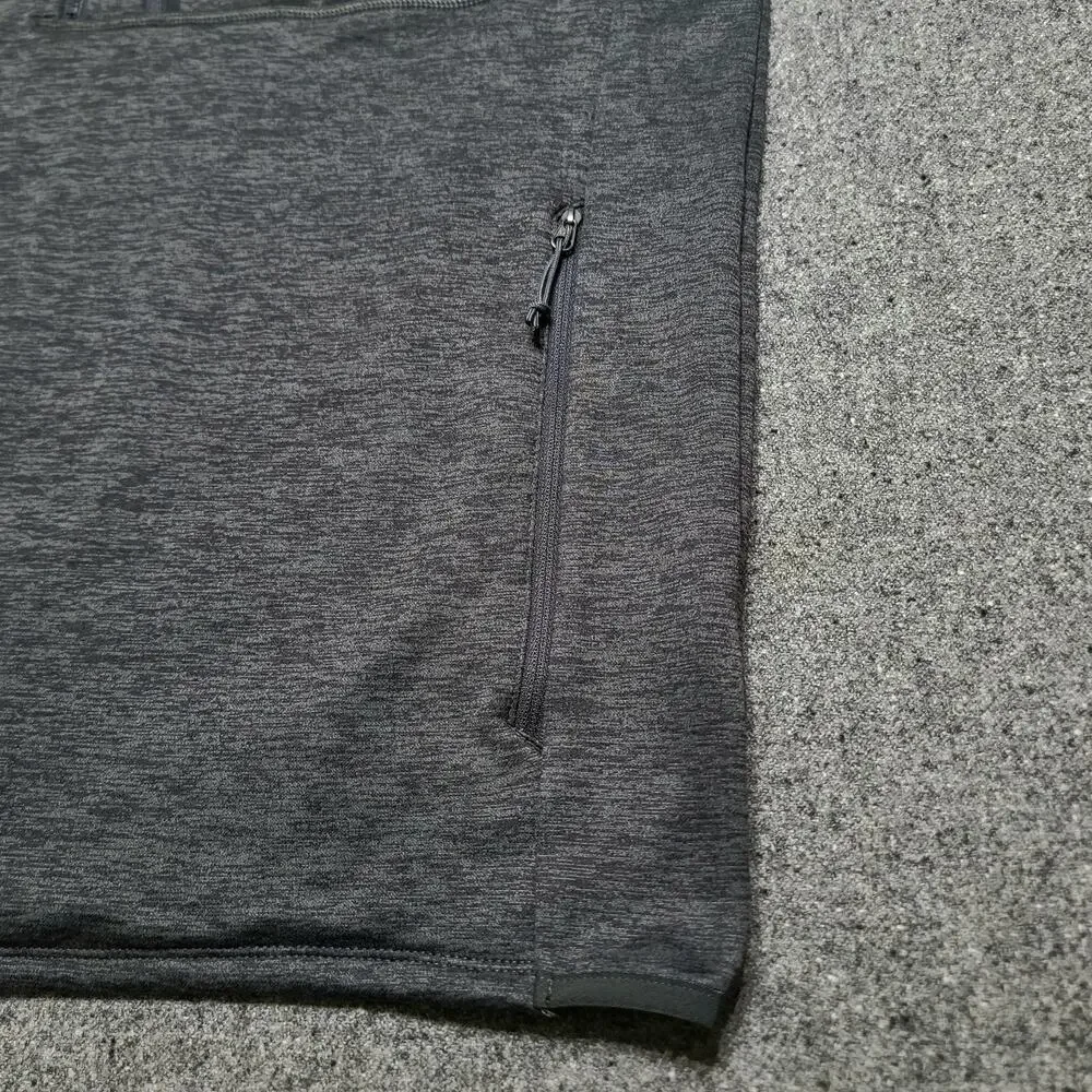 The North Face Jacket Mens Large Gray Skyline Half Zip Fleece Outdoors Travel